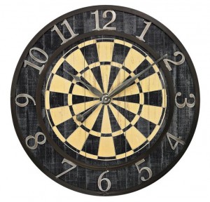Dartbord-klok